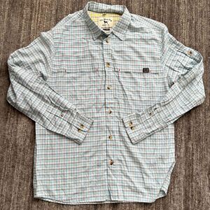 The Black Dog Plaid Button Down Shirt, Size L